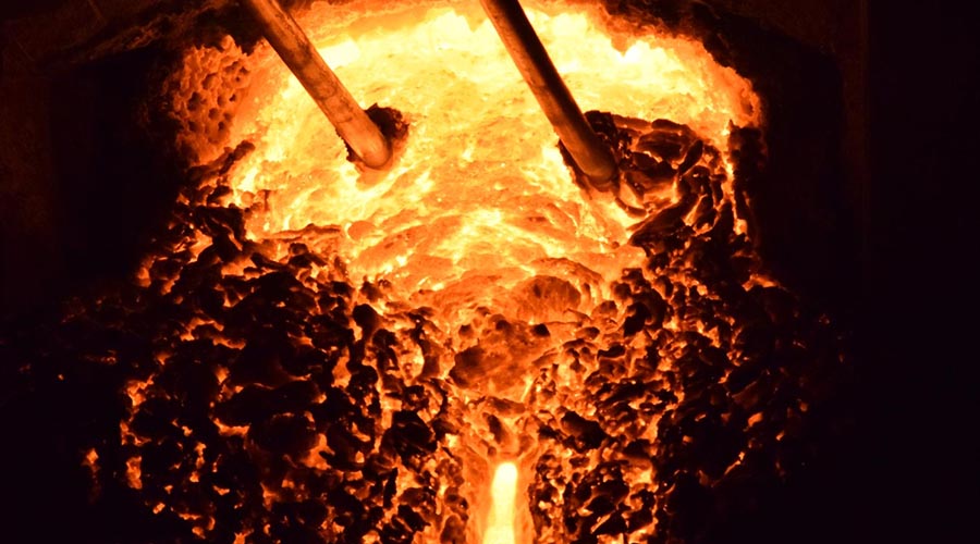 Refining Process of Molten Steel of Cast Steel by Wire Feeding and Argon Blowing outside the Furnace