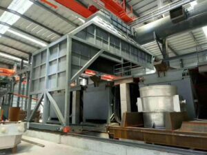 Ladle refining furnace dust removal