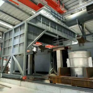 Ladle refining furnace dust removal